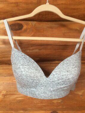 Soma Blurred Graphite Gray Enbliss Wireless Bra Size 34D